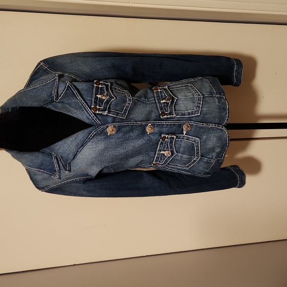 TRUE RELIGION DENIM JACKET SIZE L - Picture 4 of 5